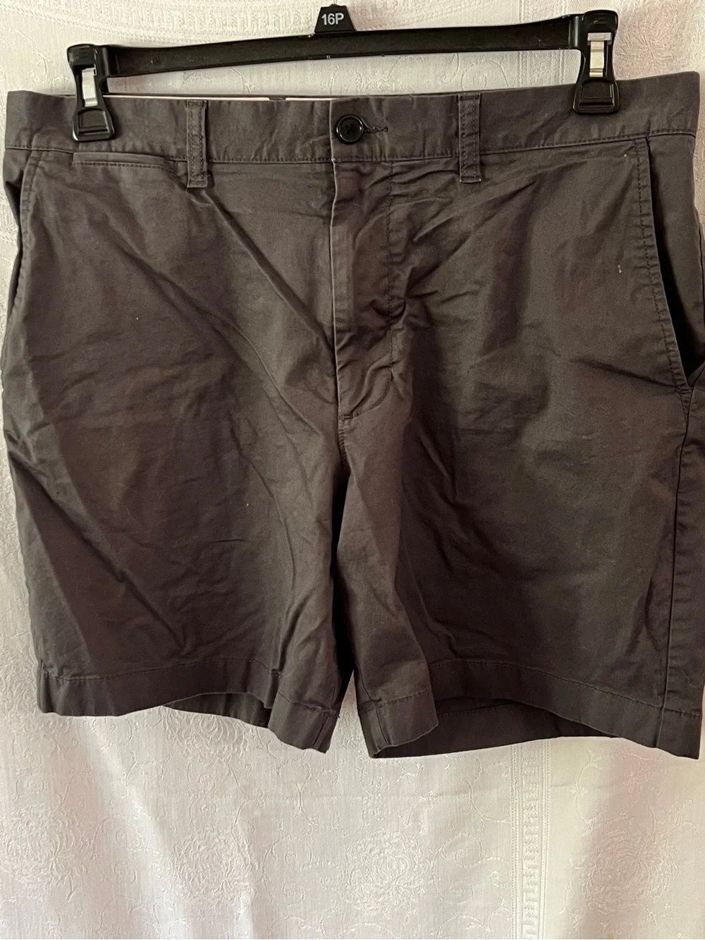 J. Crew Men's Re-Imagined Cotton Chino Shorts - Gray Waist 34